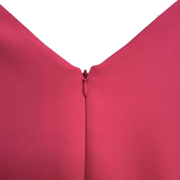 Laundry by Shelli Segal Womens Evening Gown Sz 8 Pink Sleeveless Cutout Stretch - Picture 8 of 16